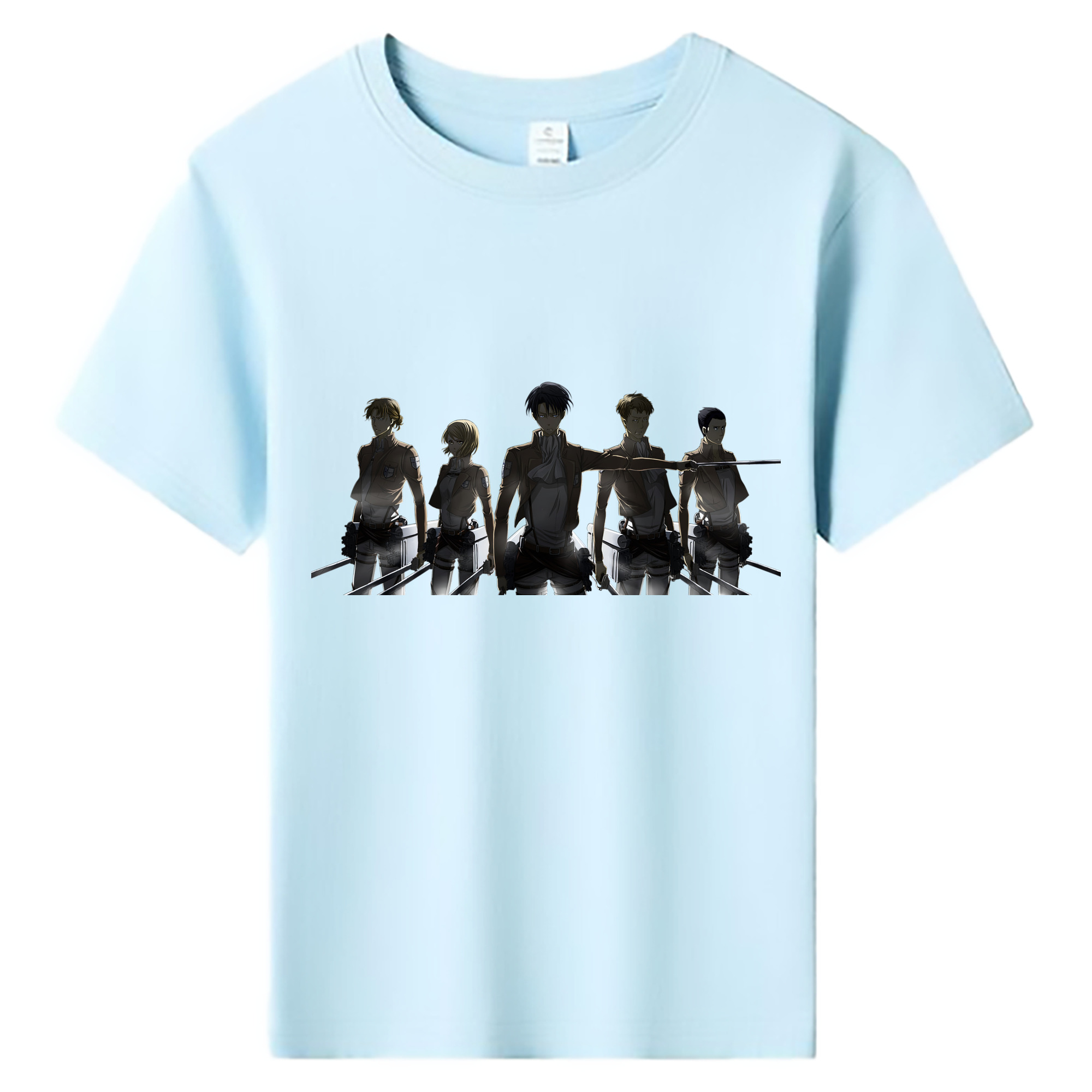 （画像用） 進撃の巨人 Attack on Titan 綿100％キッズTシャツ（フロントプリント）